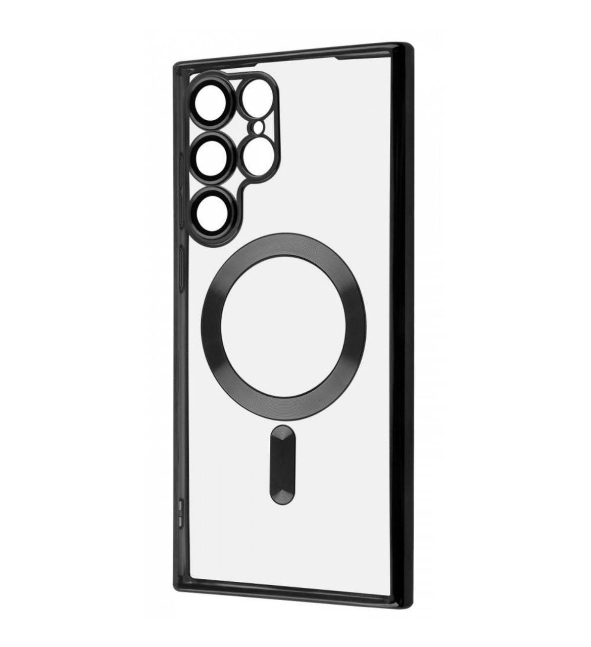 Чохол MetalColor Case MagSafe Samsung S22 Ultra (black)