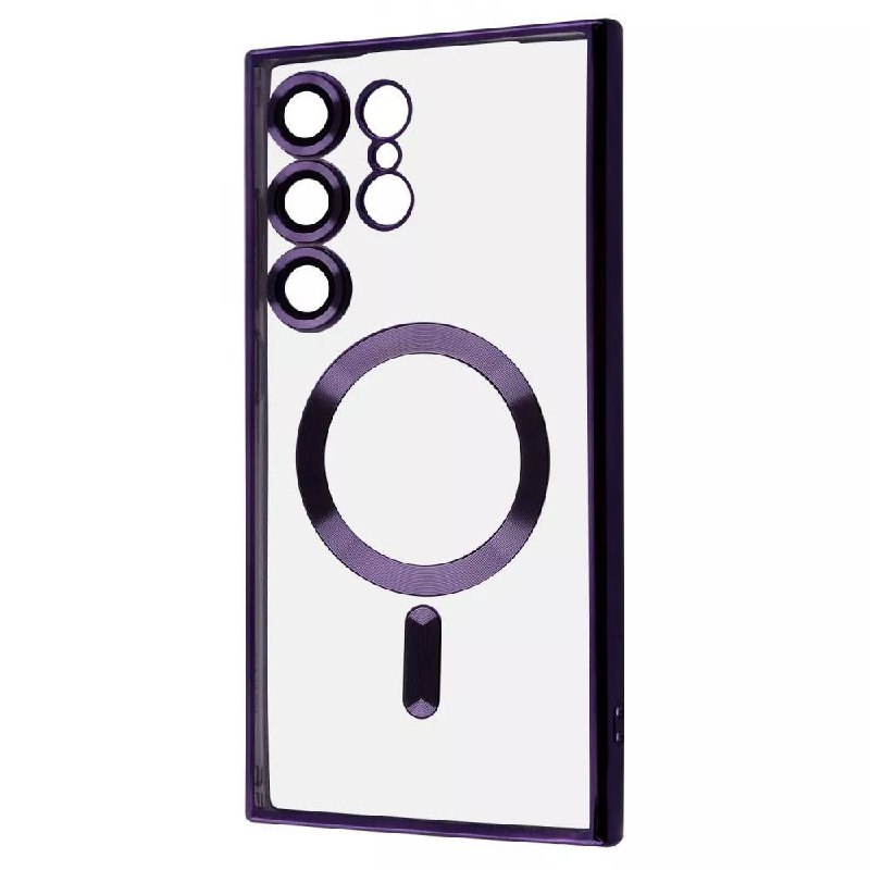 Чохол MetalColor Case MagSafe Samsung S22 Ultra (deep purple)