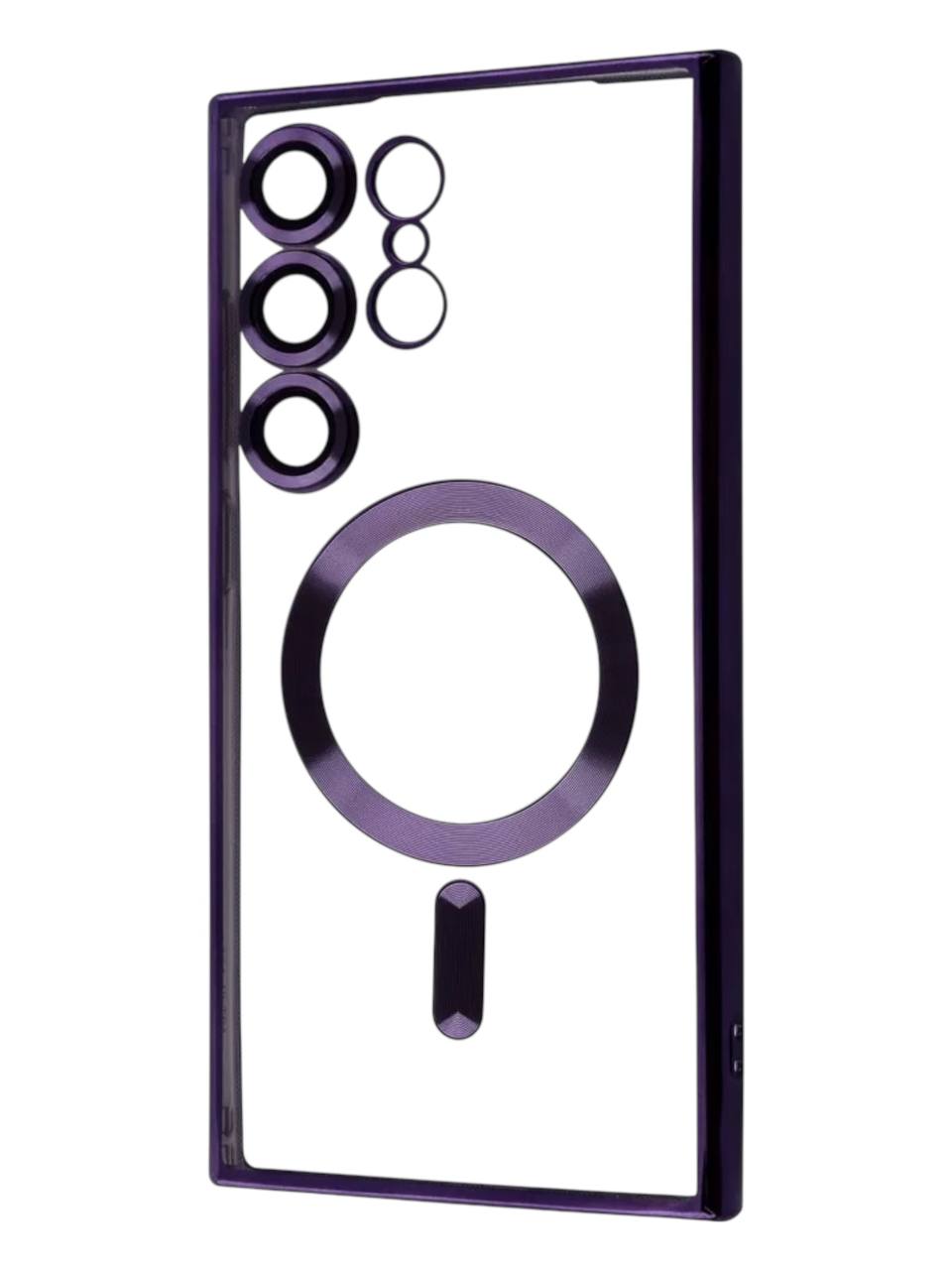 Чохол MetalColor Case MagSafe Samsung S23 Ultra (deep purple)