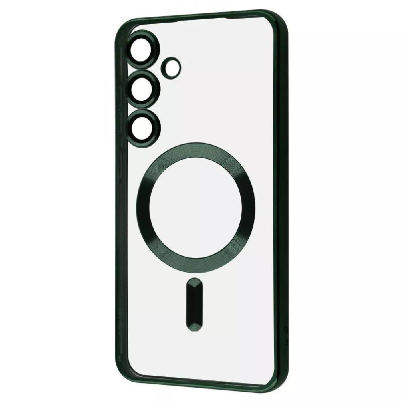 Чохол MetalColor Case MagSafe Samsung S24 (dark green)