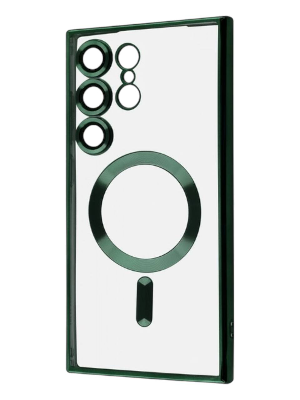 Чохол MetalColor Case MagSafe Samsung S24 Ultra (dark green)