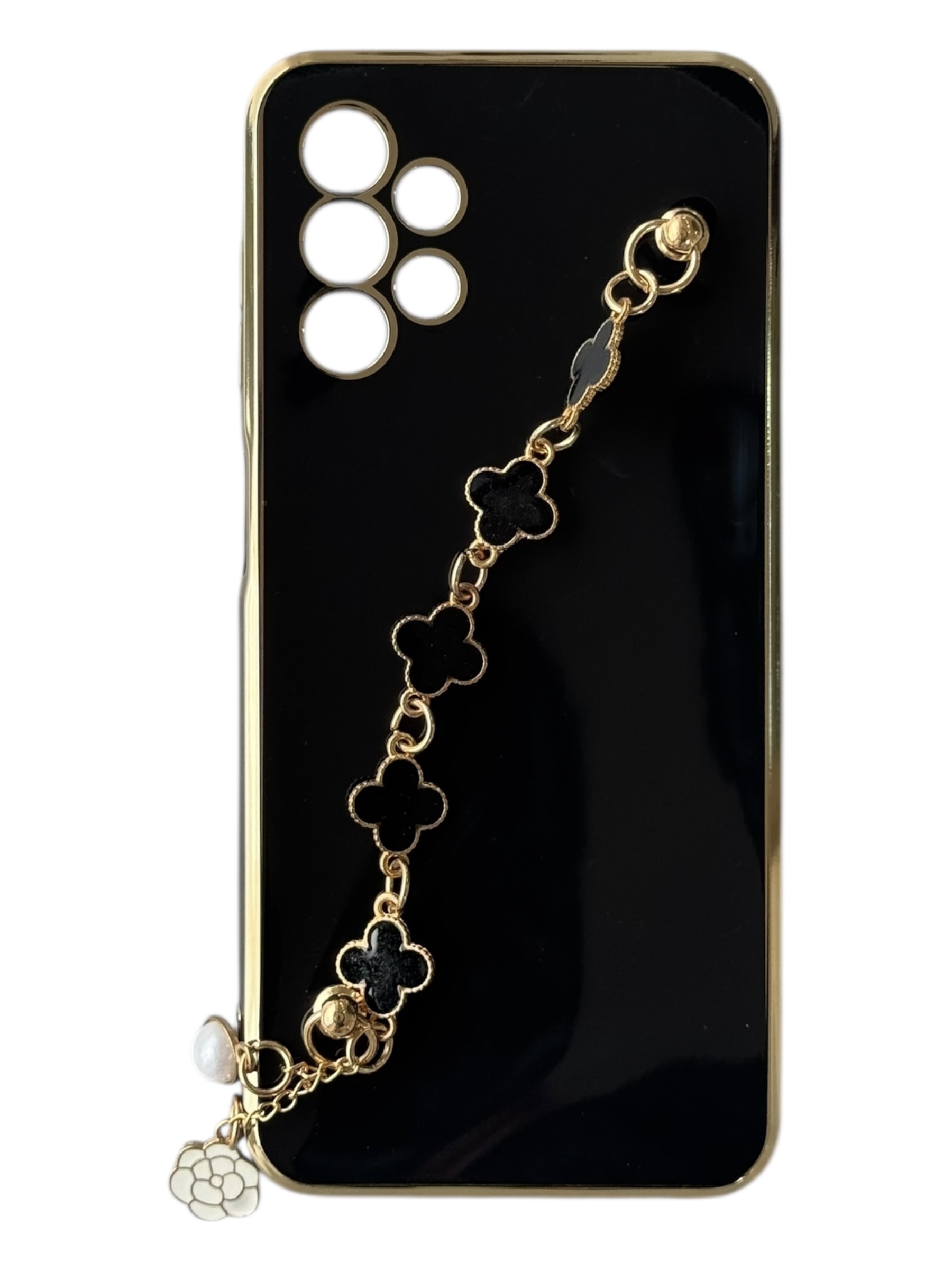 Чохол Van Cleef Case з ланцюжком для Samsung A13 (black)