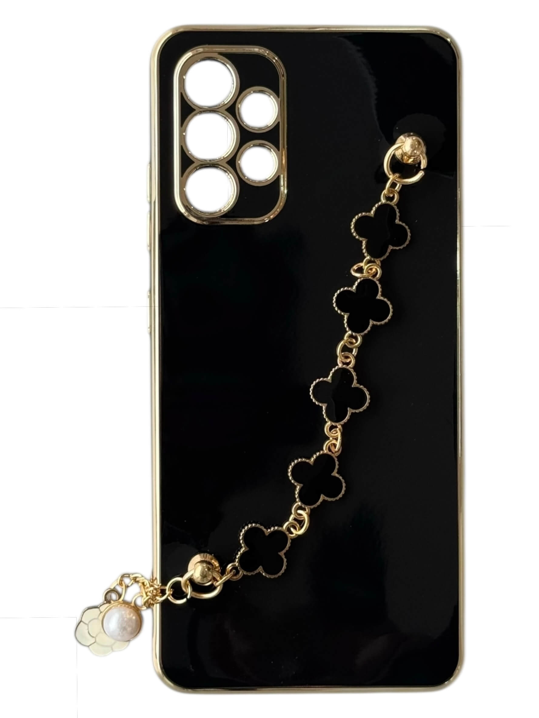 Чохол Van Cleef Case з ланцюжком для Samsung A32 (black)