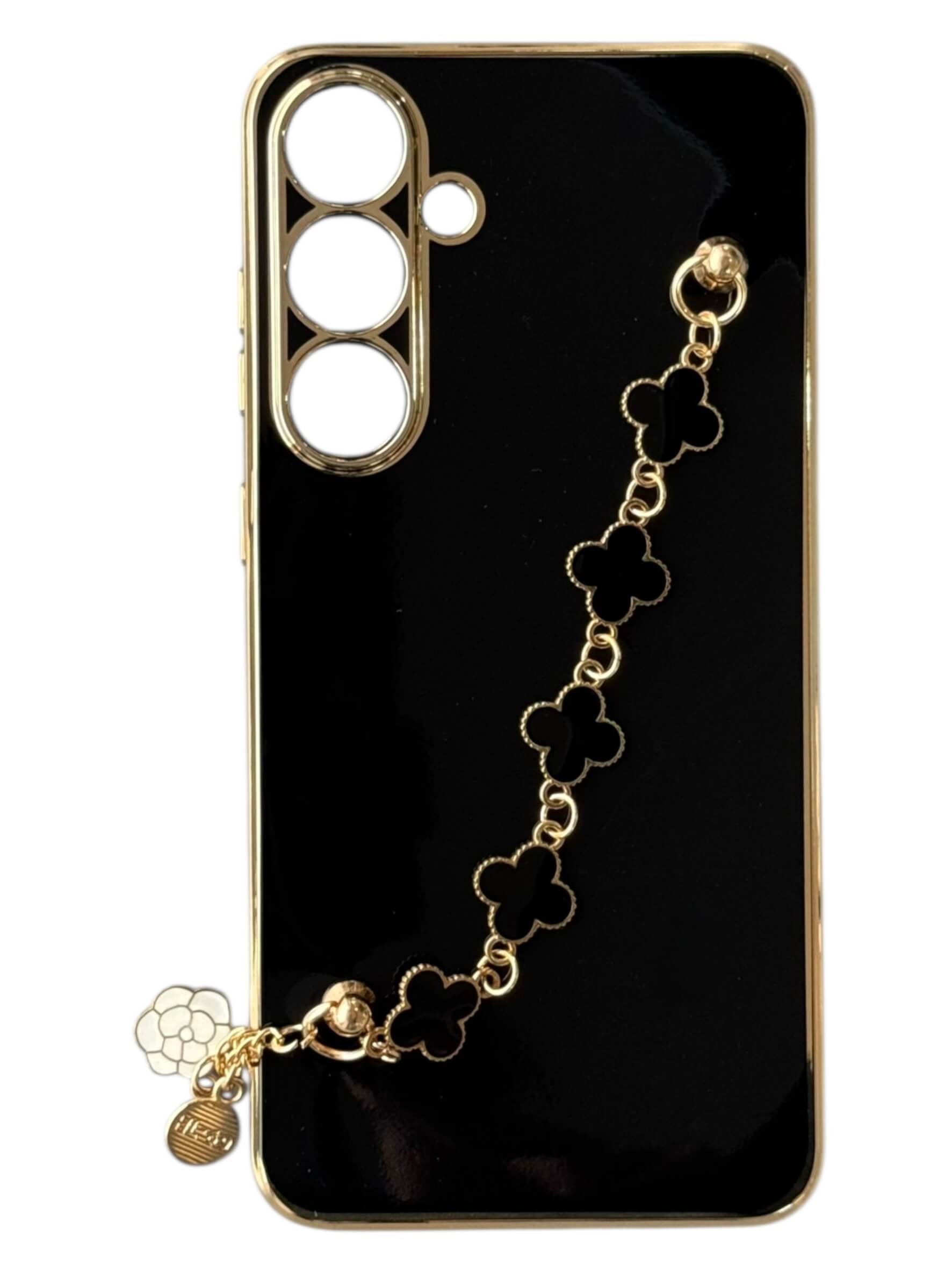 Чохол Van Cleef Case з ланцюжком для Samsung A54 (black)