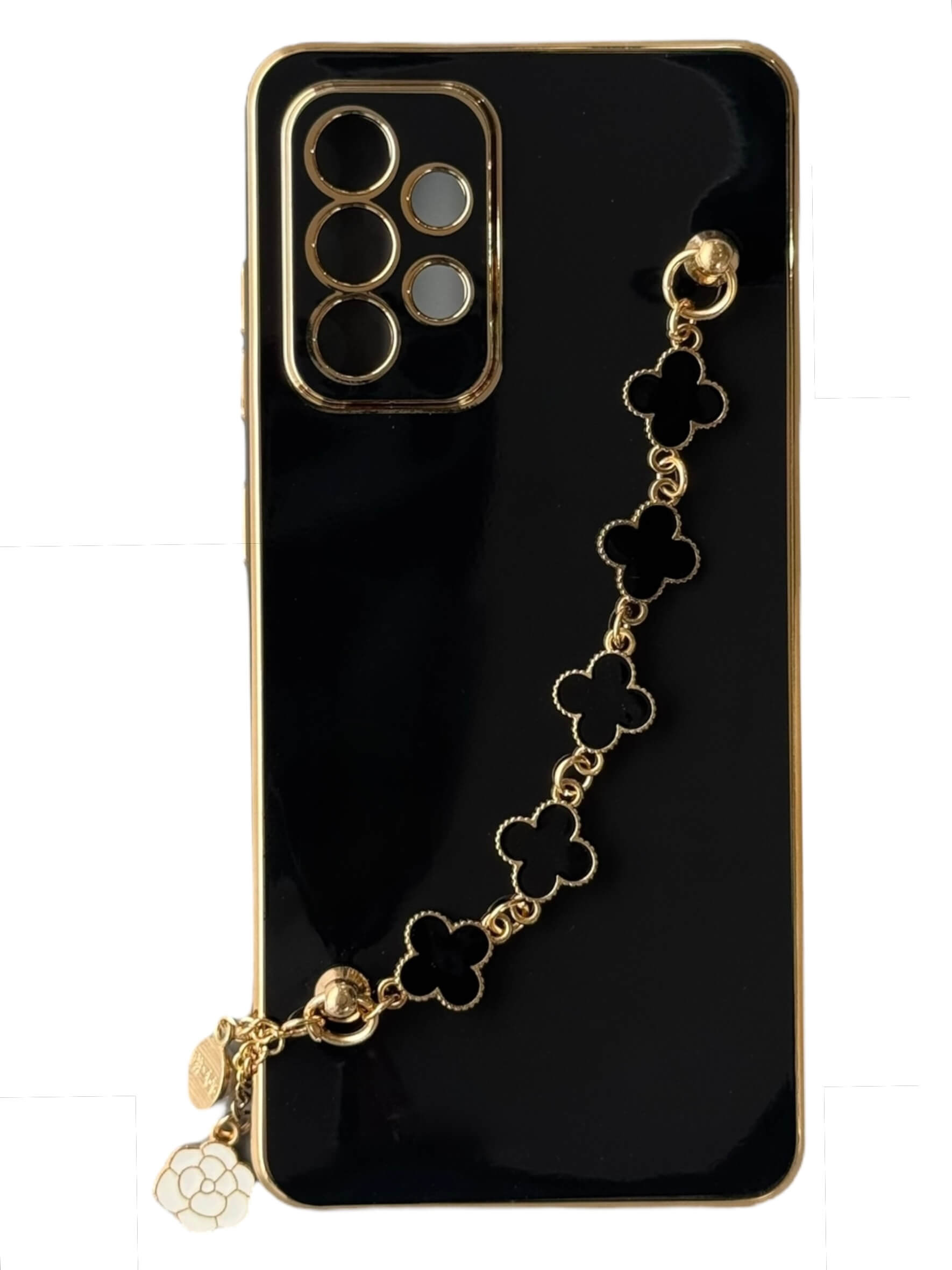 Чохол Van Cleef Case з ланцюжком для Samsung A72 (black)