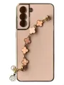 Чохол Van Cleef Case з ланцюжком для Samsung S21 FE (pink)