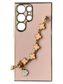 Чохол Van Cleef Case з ланцюжком для Samsung S23 Ultra (pink)