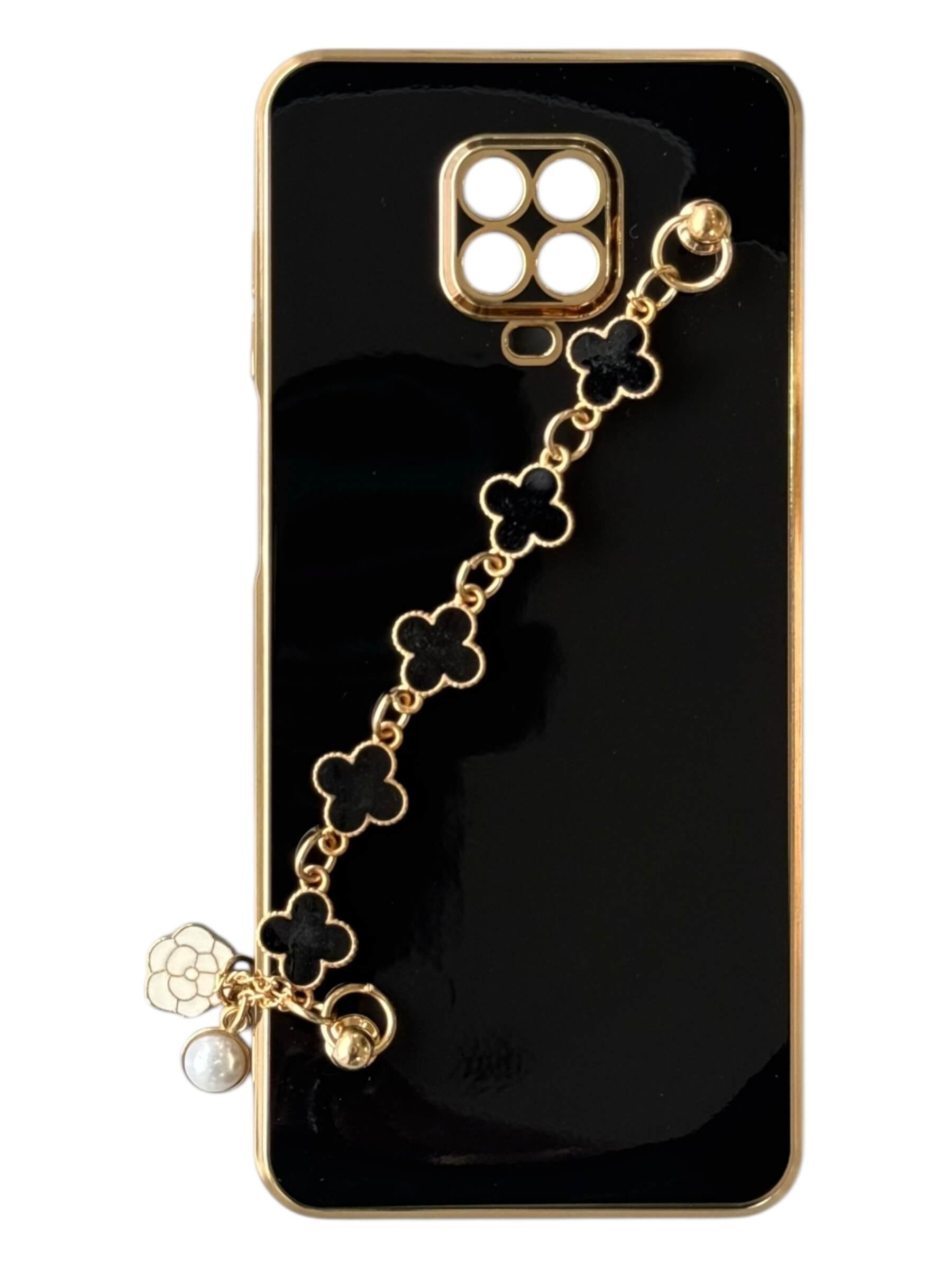 Чохол Van Cleef Case з ланцюжком для Xiaomi Redmi Note 9 Pro (black)