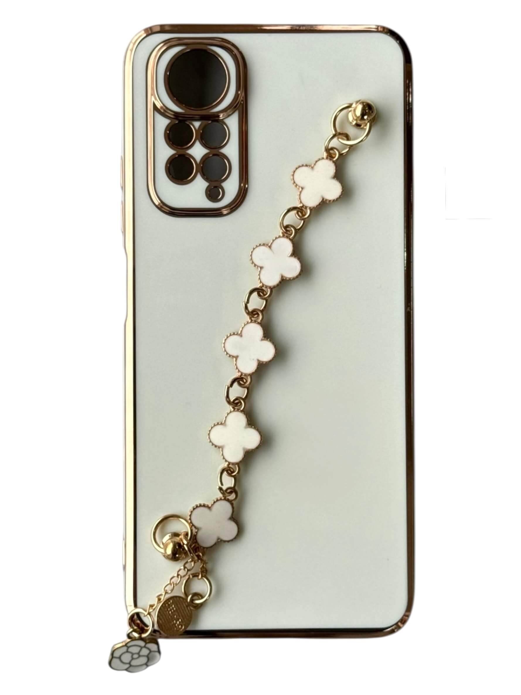 Чохол Van Cleef Case з ланцюжком для Xiaomi Redmi Note 11 / Note 11S (white)
